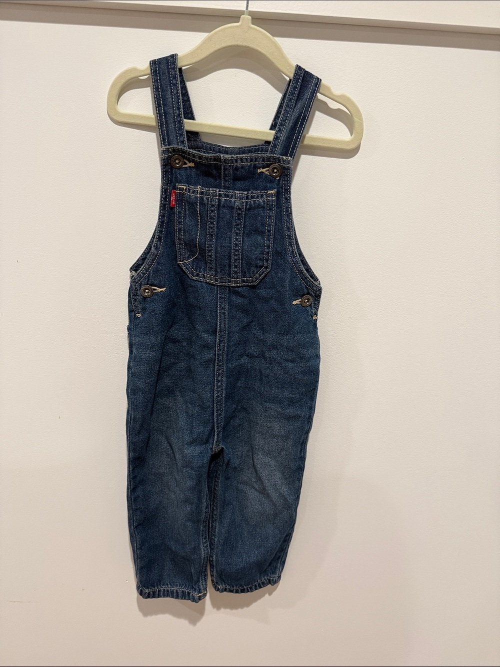 Levi's Dark Blue Denim Kids Overalls